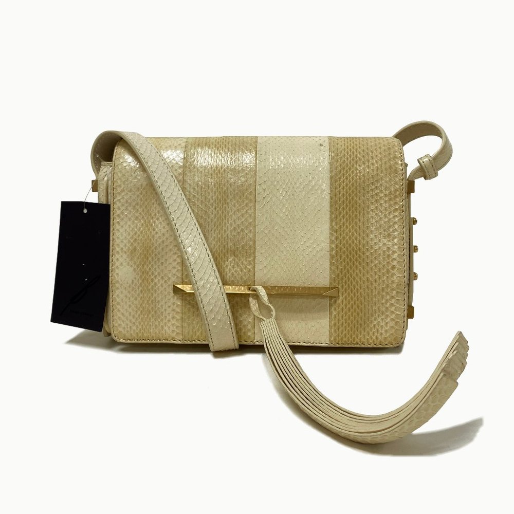 Brian Atwood Snakeskin Crossbody